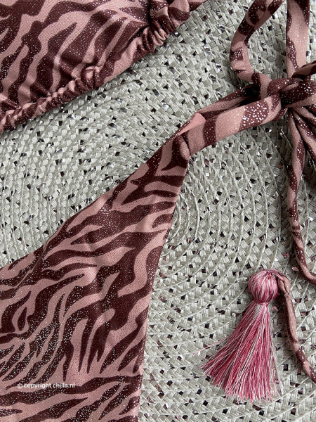 Triangle Bikini Aurora Zebra Shiny van Mystical Swimwear