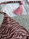 Triangle Bikini Aurora Zebra Shiny