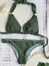 Bikini Halter Kaki Groen