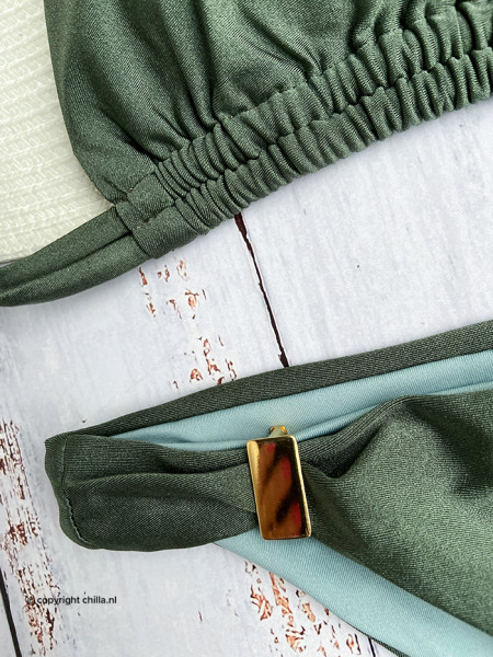 Bikini Halter Kaki Groen van Mystical Swimwear