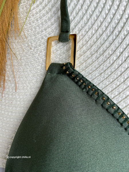 String Bikini Kaki Groen van Mystical Swimwear