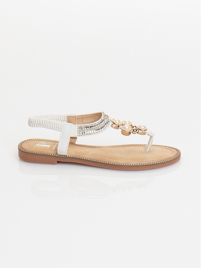 Slippers Amira White by Pia Rossini Slippers Amira White by Pia Rossini