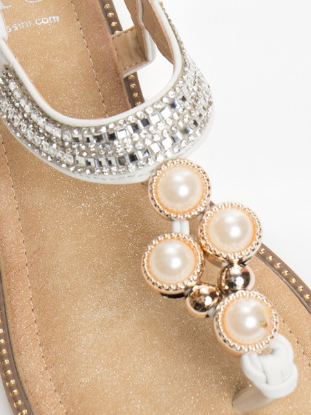 Slippers Amira Wit van Pia Rossini