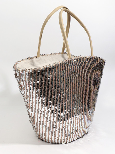 Strandtas Miller Zilver van Pia Rossini