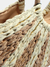 Strandtas Monaco Naturel/Goud
