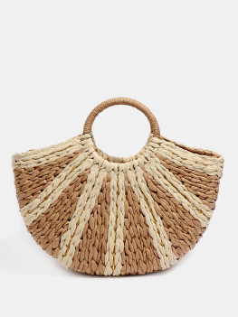Strandtas Monaco Naturel/Goud van Pia Rossini 2