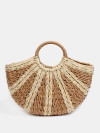 Strandtas Monaco Naturel/Goud