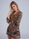Saffie Kaftan Luipaardprint