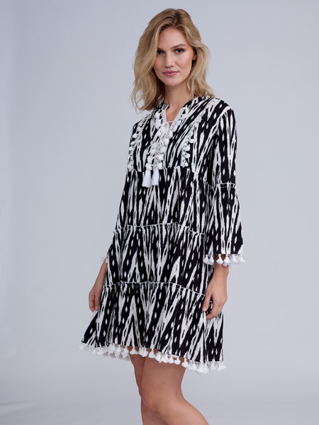 Kova Dress Black/White by Pia Rossini