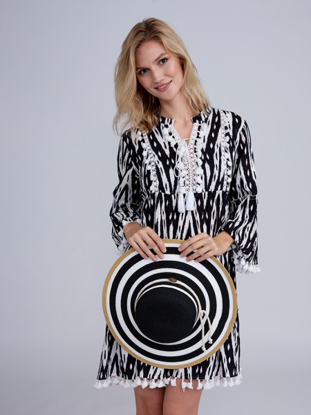 Kova Dress Black/White by Pia Rossini