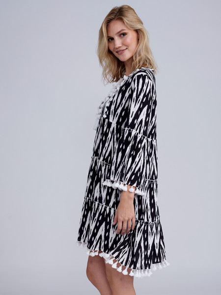 Kova Dress Black/White by Pia Rossini