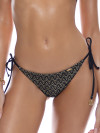 Black crochet lace bikini bottom by Luli Fama Miami