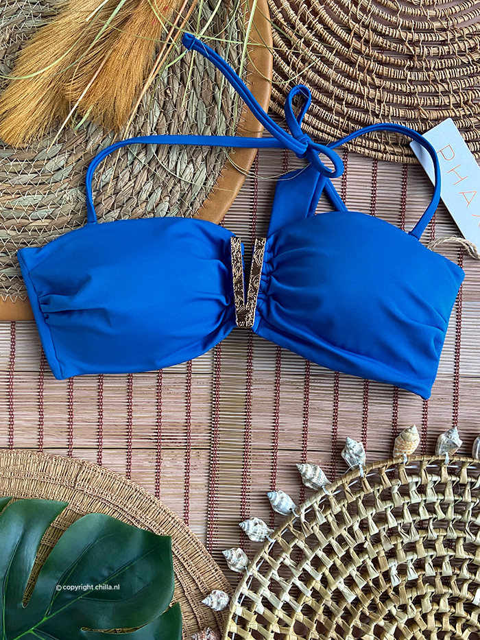 Strapless V-Bandeau Top Kobaltblauw van Phax Strapless V-Bandeau Top Kobaltblauw van Phax