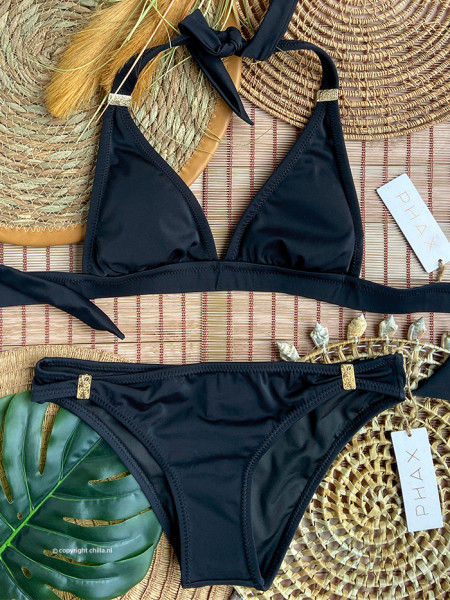 Bikini Halter en Intermediate Zwart van Phax Swimwear