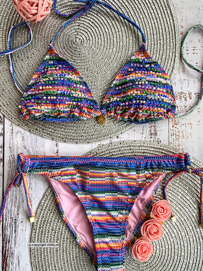 Bikini Tri Rayas Azul van Swim Days Bikini Tri Rayas Azul van Swim Days