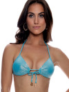 Push-up Top Luminous Metallic Blue