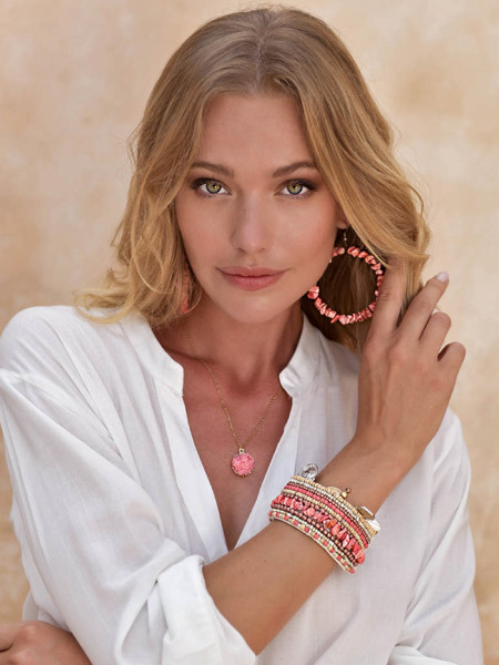 Earrings Indy Hot Coral by Hot Lava