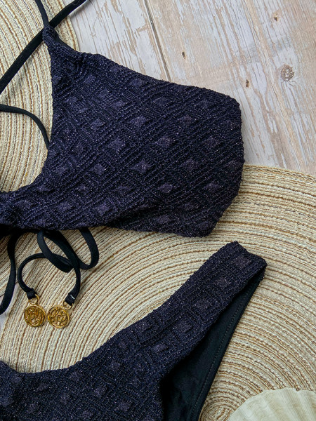 Bikini Triangle Brilla Blue by Luli Fama