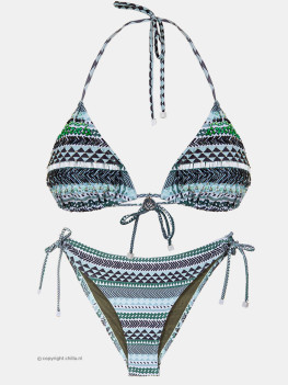 Bikini Triangle Verde Bordado by Swim Days