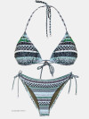 Bikini Triangle Verde Bordado