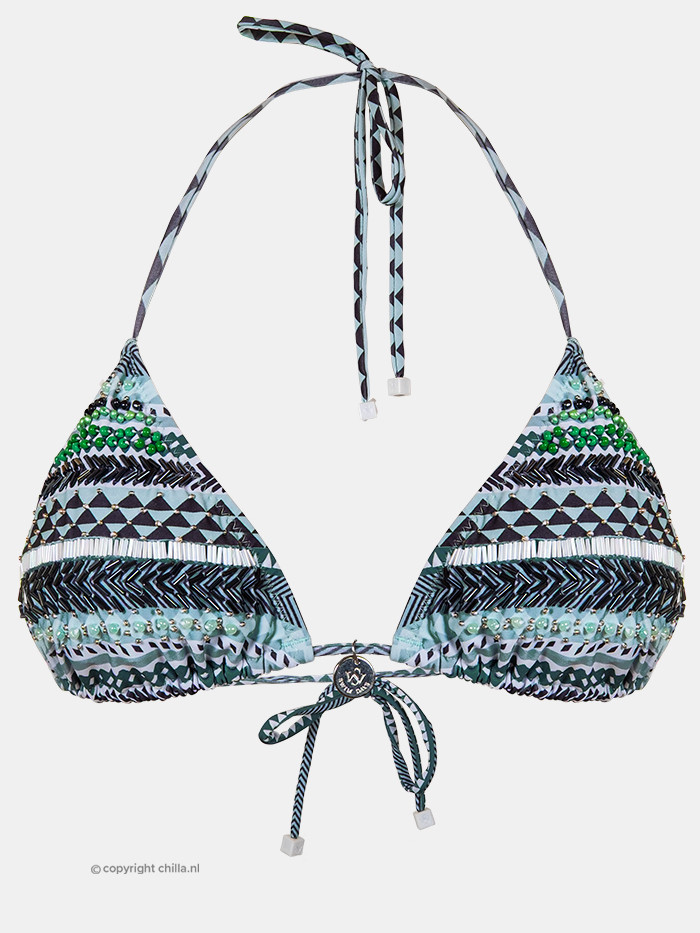 Bikini Triangle Verde Bordado van Swim Days Bikini Triangle Verde Bordado van Swim Days