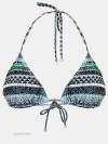Bikini Triangle Verde Bordado
