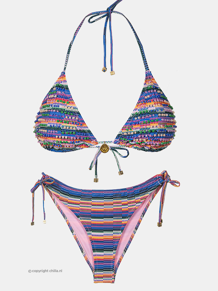 Bikini Tri Rayas Azul van Swim Days Bikini Tri Rayas Azul van Swim Days
