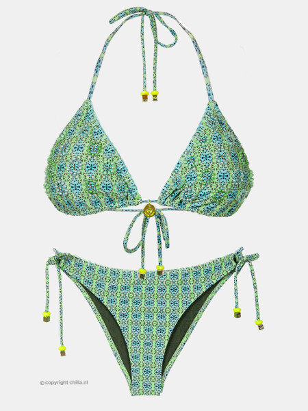 Bikini Tri Bordado Verde by Swim Days