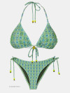 Bikini Tri Bordado Verde
