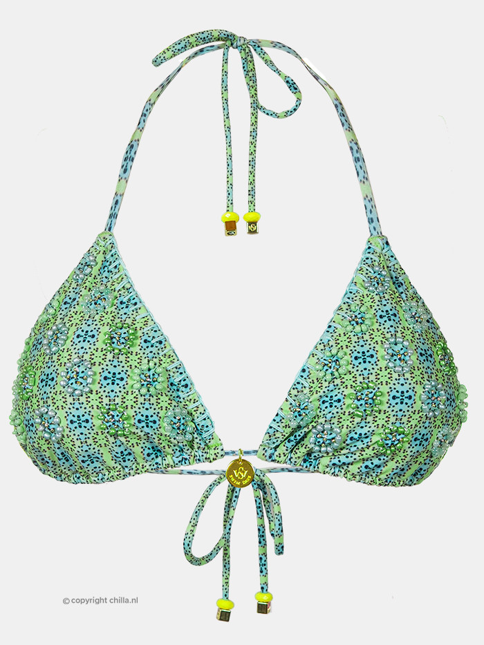Bikini Tri Bordado Verde van Swim Days Bikini Tri Bordado Verde van Swim Days
