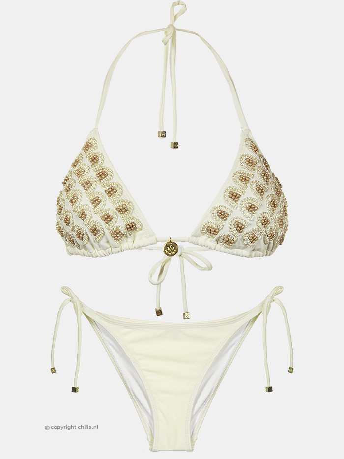 Bikini Tri Bordado Crudo van Swim Days Bikini Tri Bordado Crudo van Swim Days