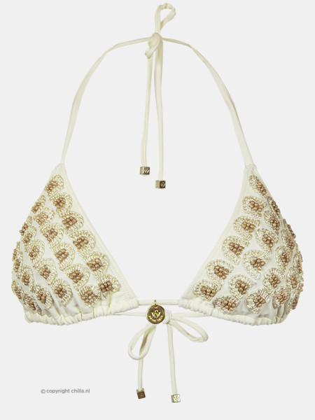 TrBikini Tri Bordado Crudo by Swim Days