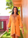 Tunic Voile Hot Orange/Bronze