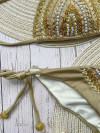 Handgeborduurde Bikini Goud