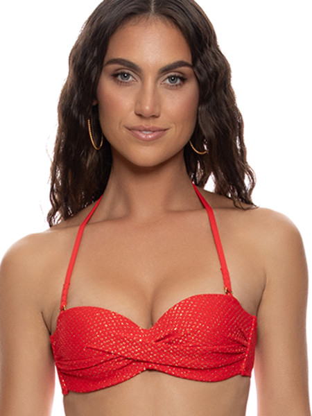 Push-up Bikini Sunkiss Glow Red van Luli Fama