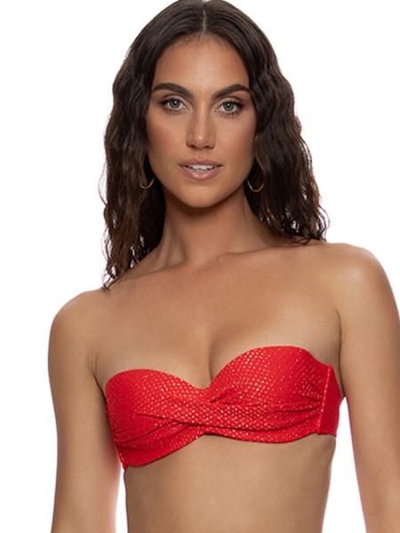 Push-up Bikini Sunkiss Glow Red van Luli Fama