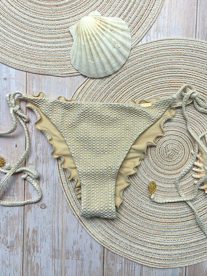Tie-side Bottom Luminous Gold by Luli Fama Tie-side Bottom Luminous Gold by Luli Fama