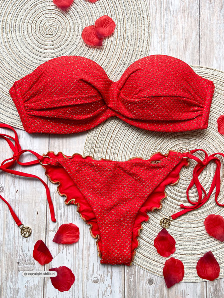 Push-up Bikini Sunkiss Glow Red van Luli Fama