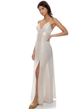 Maxi-Dress Celestial Tides Goud van Luli Fama 2