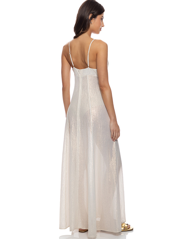 Maxi-Dress Celestial Tides Gold by Luli Fama Maxi-Dress Celestial Tides Gold by Luli Fama