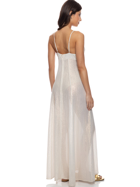 Maxi-Dress Celestial Tides Goud van Luli Fama