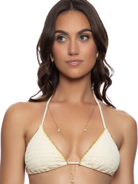 Triangle Top White Sands by Luli Fama