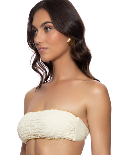 Bandeau Top White Sands by Luli Fama