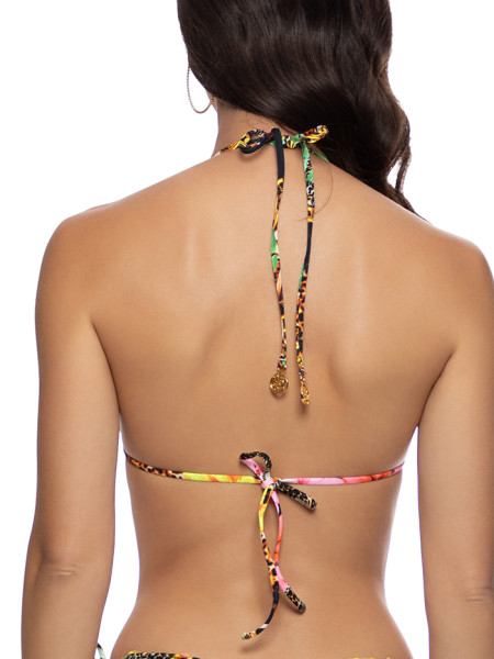 Triangle Top Visions of Paradise Black by Luli Fama