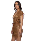 Kaftan Sunshine Addict Bruin/Goud