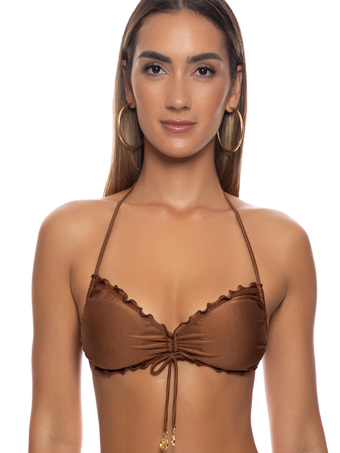 Bandeau Top Cosita Buena Bruin van Luli Fama Bandeau Top Cosita Buena Bruin van Luli Fama