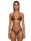 Zig-Zag Triangle Bikini Cosita Buena Brown