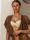 Kaftan Sunshine Addict Bruin/Goud