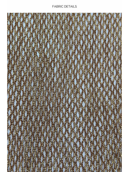 Kaftan Sunshine Addict Bruin/Goud van Luli Fama