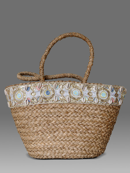 Strandtas Perez Naturel van Pia Rossini